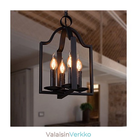 4 Light Vintage Minimalistinen rautamaalaus riippuvalaisin 4 Light Vintage Minimalistinen rautamaalaus riippuvalaisin