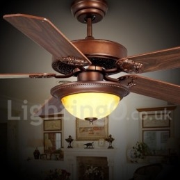 48" 52" Country Retro Rustic Lodge Vintage kattotuuletin