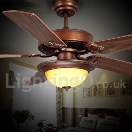48" 52" Country Retro Rustic Lodge Vintage kattotuuletin