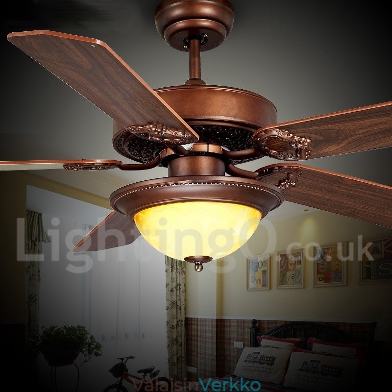 48" 52" Country Retro Rustic Lodge Vintage kattotuuletin
