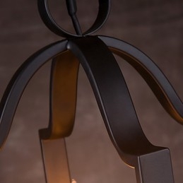 4 Light Vintage Minimalistinen rautamaalaus riippuvalaisin