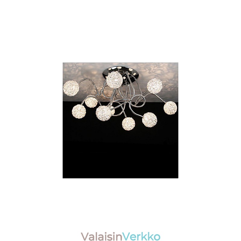 Yksinkertainen rautakattoinen pyöreä rautainen Creative lamppulamppu Alumiinilankalamppu