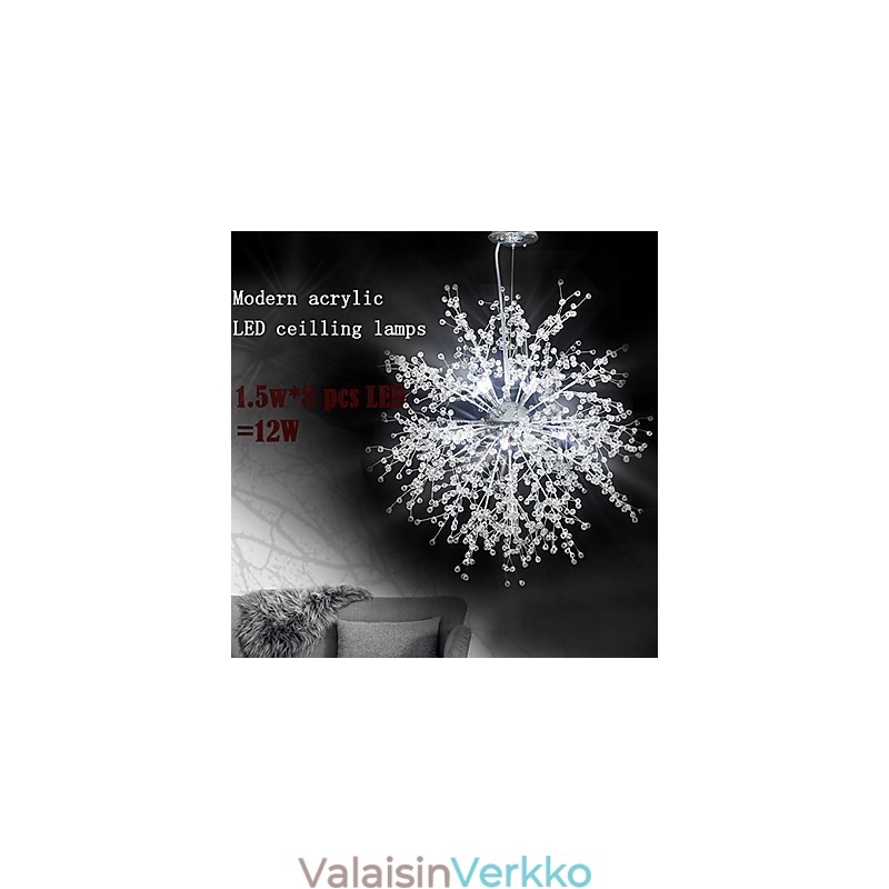 Kattokruunu-riippuvalaisin jäljittelee Crystal Globea