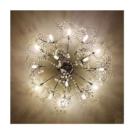 Ruostumattomasta teräksestä syövytetty Deciduous Crystal Ceiling Llight Ruostumattomasta teräksestä syövytetty Deciduous Crystal Ceiling Llight