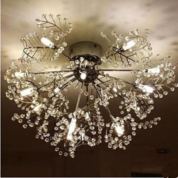 Ruostumattomasta teräksestä syövytetty Deciduous Crystal Ceiling Llight
