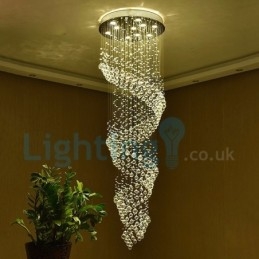 Moderni nykyaikainen kattokruunu uppoasennettava riippuvalaisin Crystal Rain Drop Light