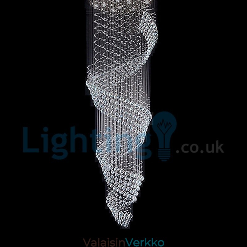 Moderni nykyaikainen kattokruunu uppoasennettava riippuvalaisin Crystal Rain Drop Light