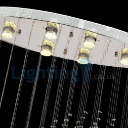 Moderni nykyaikainen kattokruunu uppoasennettava riippuvalaisin Crystal Rain Drop Light