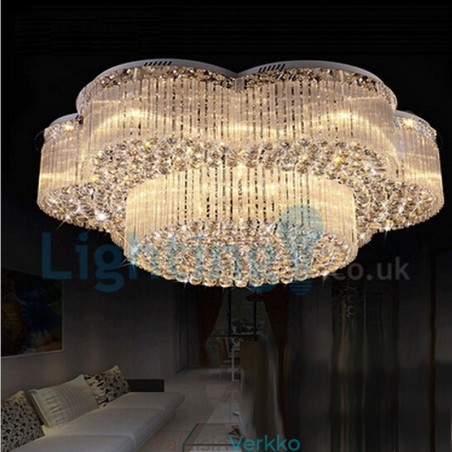 Moderni nykyaikainen kattokruunu uppoasennettava riippuvalaisin Crystal Rain Drop Light Moderni nykyaikainen kattokruunu uppoasennettava riippuvalaisin Crystal Rain Drop Light