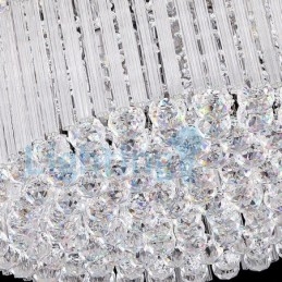 Moderni nykyaikainen kattokruunu uppoasennettava riippuvalaisin Crystal Rain Drop Light