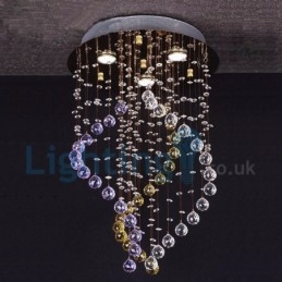 Moderni nykyaikainen kattokruunu uppoasennettava riippuvalaisin Crystal Rain Drop Light