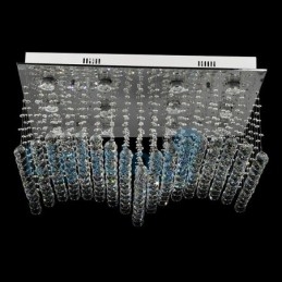 Moderni nykyaikainen kattokruunu uppoasennettava riippuvalaisin Crystal Rain Drop Light