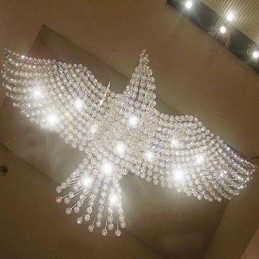 Moderni nykyaikainen kattokruunu uppoasennettava riippuvalaisin Crystal Rain Drop Light