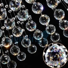 Moderni nykyaikainen kattokruunu uppoasennettava riippuvalaisin Crystal Rain Drop Light