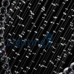 Moderni nykyaikainen kattokruunu uppoasennettava riippuvalaisin Crystal Rain Drop Light