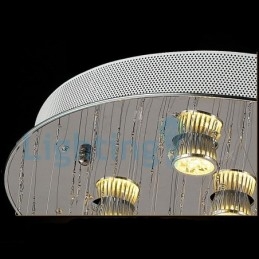 Moderni nykyaikainen kattokruunu uppoasennettava riippuvalaisin Crystal Rain Drop Light