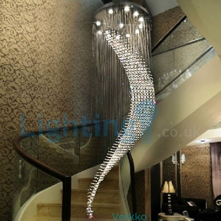 Moderni nykyaikainen kattokruunu uppoasennettava riippuvalaisin Crystal Rain Drop Light Moderni nykyaikainen kattokruunu uppoasennettava riippuvalaisin Crystal Rain Drop Light