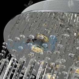 Moderni nykyaikainen kattokruunu uppoasennettava riippuvalaisin Crystal Rain Drop Light