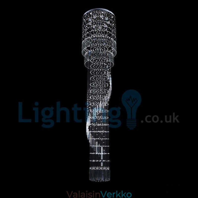 Moderni nykyaikainen kattokruunu uppoasennettava riippuvalaisin Crystal Rain Drop Light