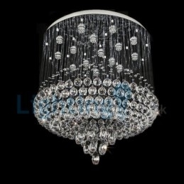 Moderni nykyaikainen kattokruunu uppoasennettava riippuvalaisin Crystal Rain Drop Light