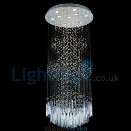 Moderni nykyaikainen kattokruunu uppoasennettava riippuvalaisin Crystal Rain Drop Light Moderni nykyaikainen kattokruunu uppoasennettava riippuvalaisin Crystal Rain Drop Light