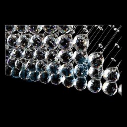 Moderni nykyaikainen kattokruunu uppoasennettava riippuvalaisin Crystal Rain Drop Light