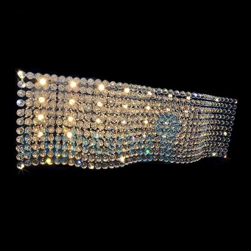 Moderni nykyaikainen kattokruunu uppoasennettava riippuvalaisin Crystal Rain Drop Light