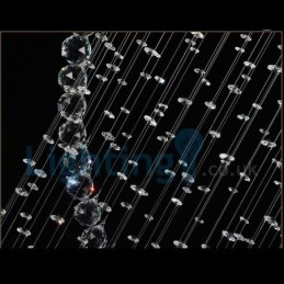 Moderni nykyaikainen kattokruunu uppoasennettava riippuvalaisin Crystal Rain Drop Light