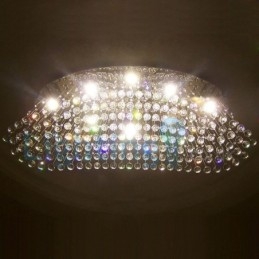 Moderni nykyaikainen kattokruunu uppoasennettava riippuvalaisin Crystal Rain Drop Light