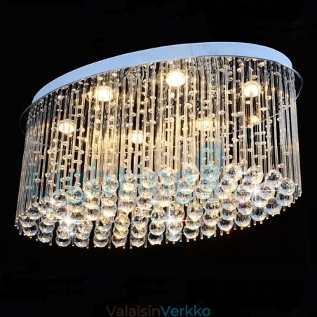 Moderni nykyaikainen kattokruunu uppoasennettava riippuvalaisin Crystal Rain Drop Light Moderni nykyaikainen kattokruunu uppoasennettava riippuvalaisin Crystal Rain Drop Light