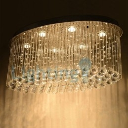 Moderni nykyaikainen kattokruunu uppoasennettava riippuvalaisin Crystal Rain Drop Light