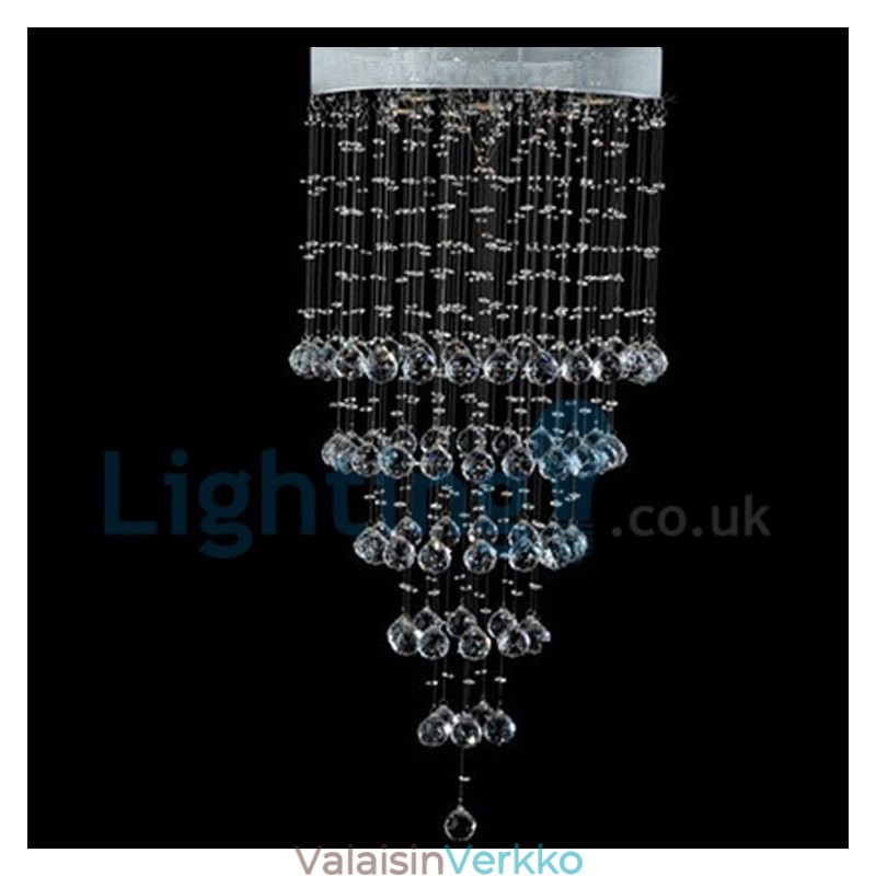 Moderni nykyaikainen kattokruunu uppoasennettava riippuvalaisin Crystal Rain Drop Light