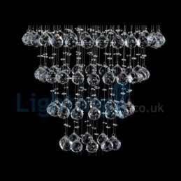 Moderni nykyaikainen kattokruunu uppoasennettava riippuvalaisin Crystal Rain Drop Light