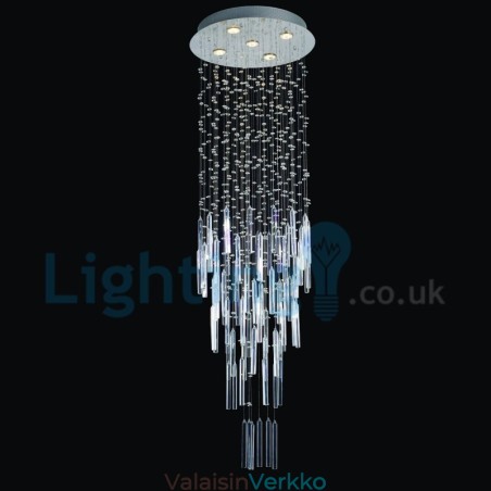 Moderni nykyaikainen kattokruunu uppoasennettava riippuvalaisin Crystal Rain Drop Light Moderni nykyaikainen kattokruunu uppoasennettava riippuvalaisin Crystal Rain Drop Light