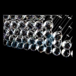 Moderni nykyaikainen kattokruunu uppoasennettava riippuvalaisin Crystal Rain Drop Light