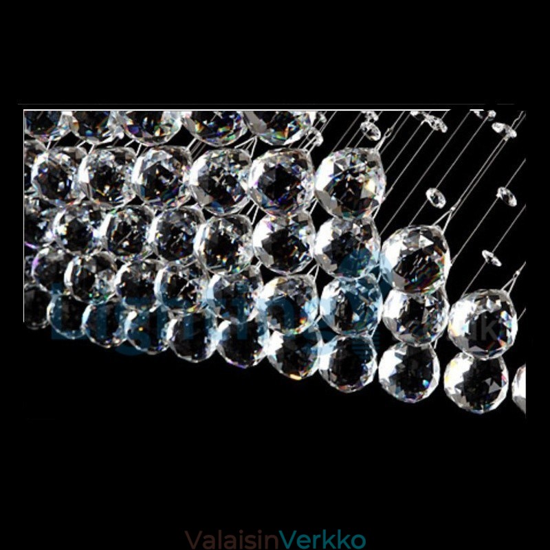 Moderni nykyaikainen kattokruunu uppoasennettava riippuvalaisin Crystal Rain Drop Light