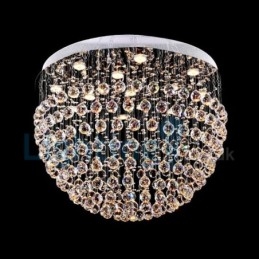 Moderni nykyaikainen kattokruunu uppoasennettava riippuvalaisin Crystal Rain Drop Light
