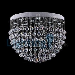Moderni nykyaikainen kattokruunu uppoasennettava riippuvalaisin Crystal Rain Drop Light