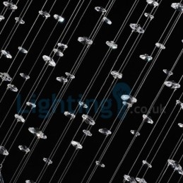 Moderni nykyaikainen kattokruunu uppoasennettava riippuvalaisin Crystal Rain Drop Light