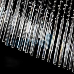 Moderni nykyaikainen kattokruunu uppoasennettava riippuvalaisin Crystal Rain Drop Light