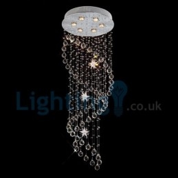Moderni nykyaikainen kattokruunu uppoasennettava riippuvalaisin Crystal Rain Drop Light