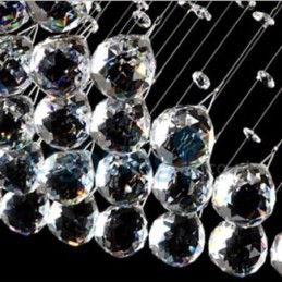 Moderni nykyaikainen kattokruunu uppoasennettava riippuvalaisin Crystal Rain Drop Light