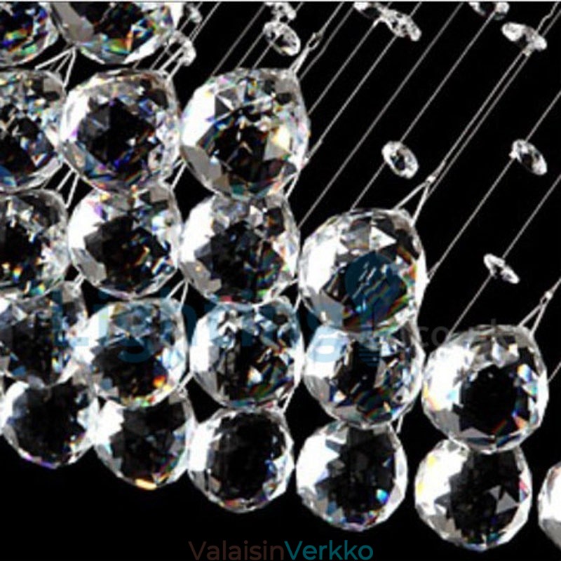 Moderni nykyaikainen kattokruunu uppoasennettava riippuvalaisin Crystal Rain Drop Light