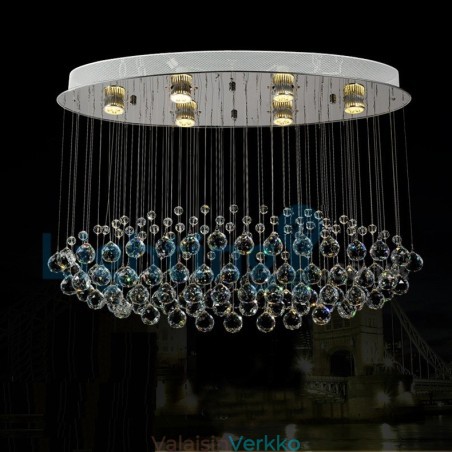 Moderni nykyaikainen kattokruunu uppoasennettava riippuvalaisin Crystal Rain Drop Light Moderni nykyaikainen kattokruunu uppoasennettava riippuvalaisin Crystal Rain Drop Light
