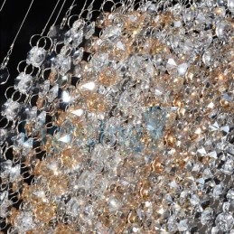Moderni nykyaikainen kattokruunu uppoasennettava riippuvalaisin Crystal Rain Drop Light