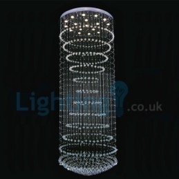Moderni nykyaikainen kattokruunu uppoasennettava riippuvalaisin Crystal Rain Drop Light
