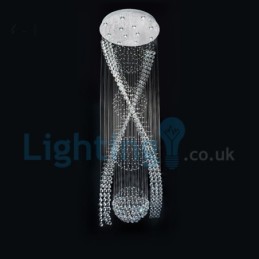 Moderni nykyaikainen kattokruunu uppoasennettava riippuvalaisin Crystal Rain Drop Light