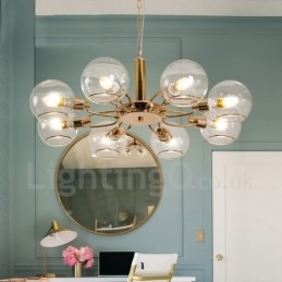 8 valoa pohjoismainen postmoderni luova lasi Magic Bean kattokruunu