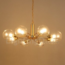 8 valoa pohjoismainen postmoderni luova lasi Magic Bean kattokruunu