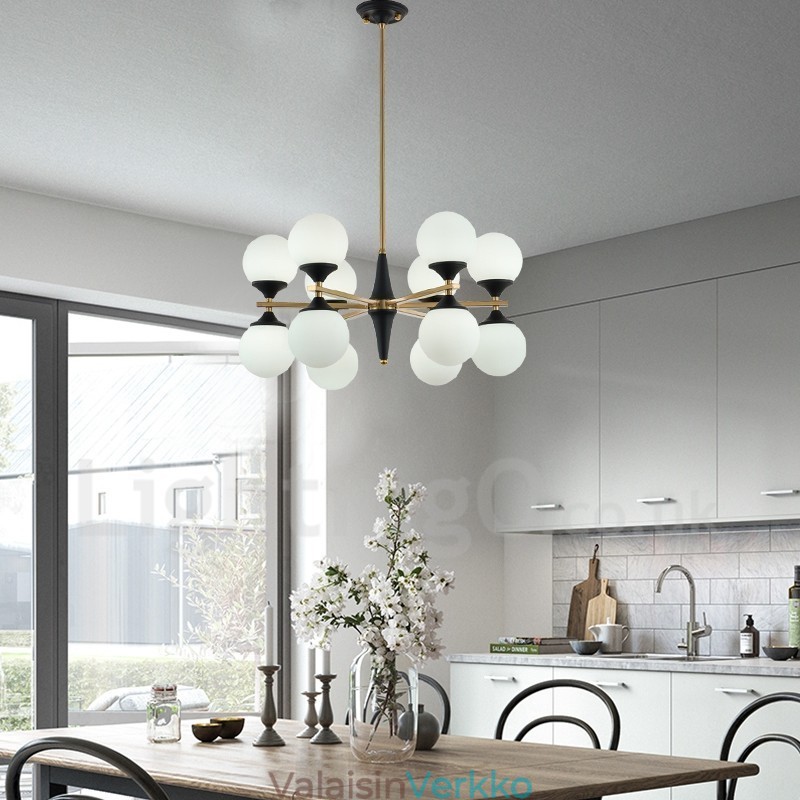 Nordic 12 lamppuvalaisin kattokruunu valot Magic Bean Lamp Creative lamput